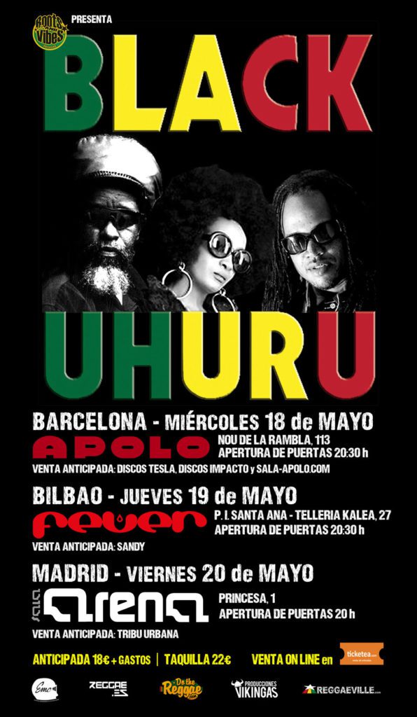 black uhuru tour 2016