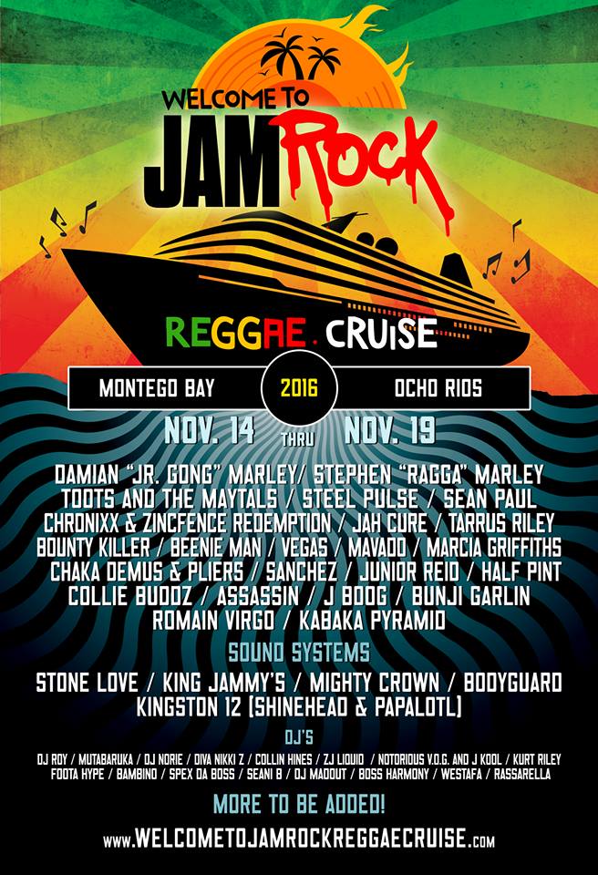jamrock reggae cruise 2016 - cartel