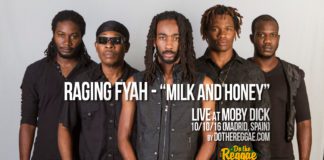 Raging Fyah - "Milk and Honey" Live at Moby Dick (Madrid, Spain)